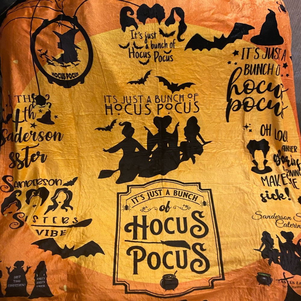 Hocus Pocus Themed Blanket